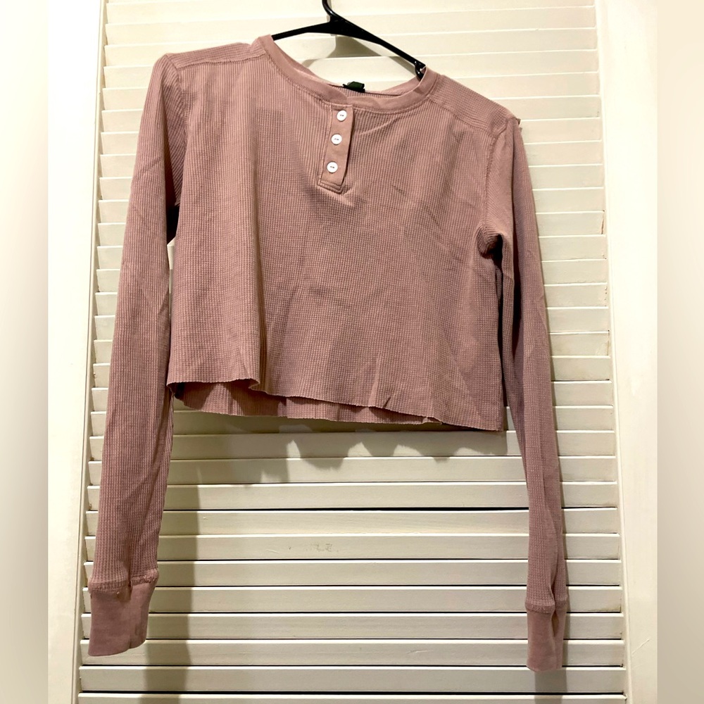 Wild Fable Women Long Sleeve Crop Top